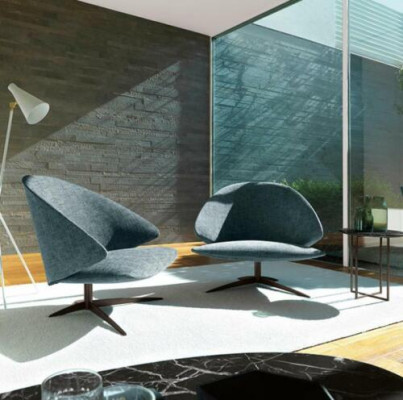 Modern 1-Sëtz Couch Polster Sëtz Stoff Lieder Couchen Sofas Sofa