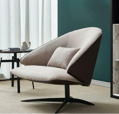 Modern 1-Sëtz Couch Polster Sëtz Stoff Lieder Couchen Sofas Sofa