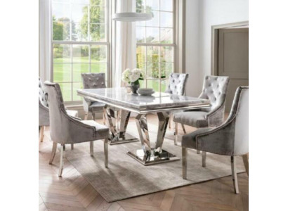 Iessdësch Modern Iesszëmmer Wunnzëmmer Kichen Design Dësch Metall