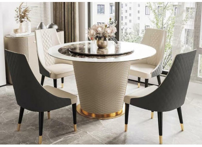 Marmor Iessdësch Modern Iesszëmmer Wunnzëmmer Kichen Dëscher Design Dësch Ronn Nei