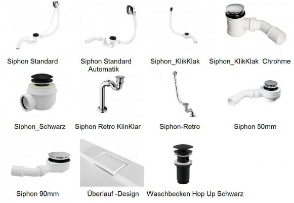 Dusch Duschwanne Acrylbad Brausewanne Flach Oflossgarnitur Oflaaf