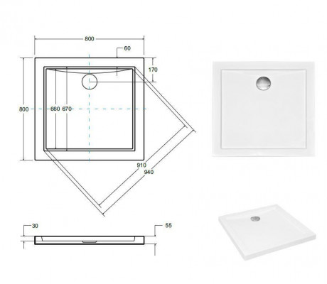 Duschbuedem Dusch Duschbuedem Acrylbuedem Brausebuedem Flach