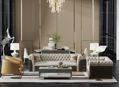 Sëtzgrupp 3+2 Sëtzer Set Design Sofa Këssen Canapéen Couch Modern Luxus