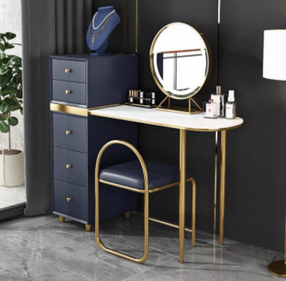 Schmincktisch Hocker Komplett Set Kommode Schlofzëmmer Nei 2 Deeler