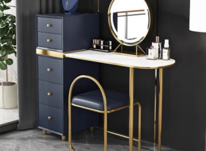 Schmincktisch Hocker Komplett Set Kommode Schlofzëmmer Nei 2 Deeler