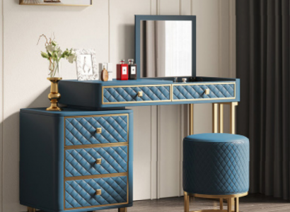 Schminktisch Coiffeusdësch Kosmetikdësch Hocker Spigel Nuetsdëscher