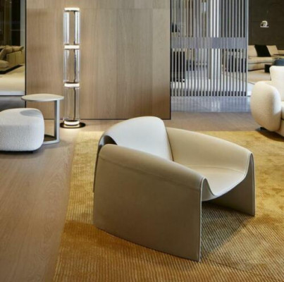 Wunnzëmmer Luxus Sesselen Hotel Polster Moderne Een-Sëtz Designer Gro