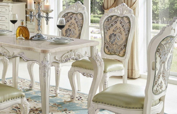 Design 6x Still Fauteuil Grupp Set Gastro Nei Iesszëmmer Polster Massivholz