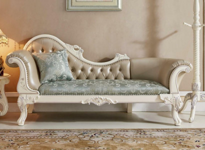 Chaiselounge Polstersëtz Canapé Sofa Lounge Club Chesterfield Massivholz Nei