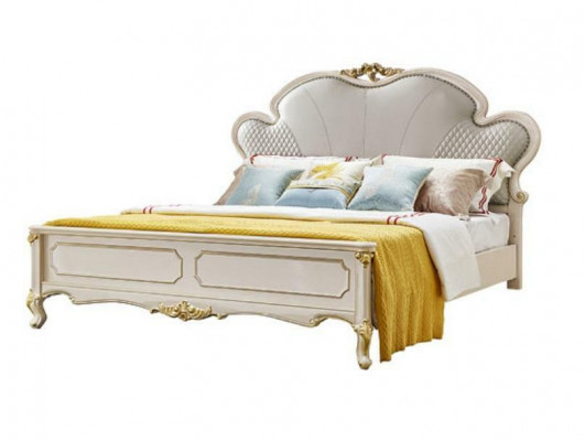 Klassesch Miwwelen Luxus Bett 3-Deeler Set x2 Schlofkummer Nuetsdëscher Massivholz