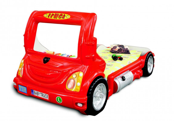 LKW Auto Camion Kanner Kannerbett Jugendbett Kannersmiwwel Bett Better Nei