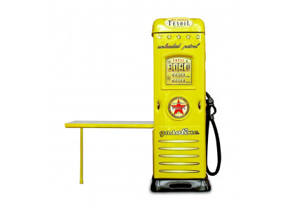 Tankstell Schaf Kleederschaf mat Schreifdësch Autosdesign Tankstellen