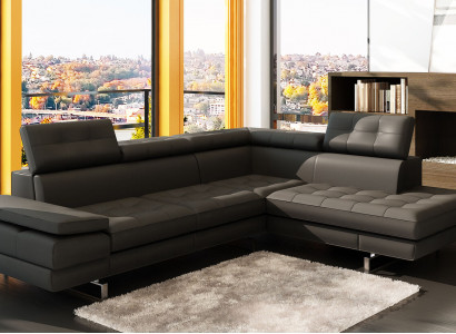 Design Liederdivan Sofa Canapé Polster Eck Sëtz Garnitur Wunnlandschaf