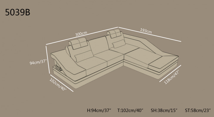 Modern Liederdivan Verbanddivan L-Form Kanapé Këssen Sëtz Ecke Sofa Couchen