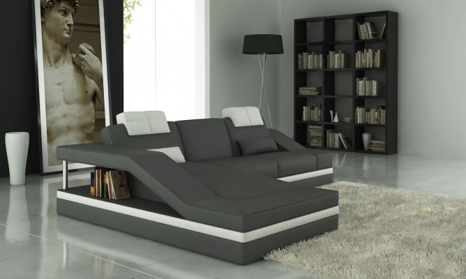 Modern Liederdivan Verbanddivan L-Form Kanapé Këssen Sëtz Ecke Sofa Couchen