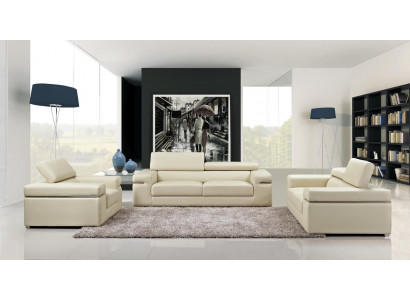 3-Sëtz-Lieder-Sofa Couch Polster Sëtz 3er Lounge Club Sofas Couche Lieder