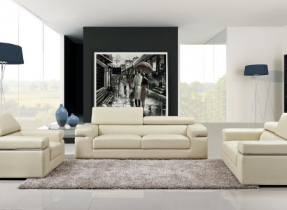 3-Sëtz-Lieder-Sofa Couch Polster Sëtz 3er Lounge Club Sofas Couche Lieder