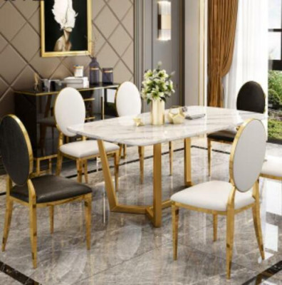 Design Iessdësch Modernen Marmor Iesszëmmer Wunnzëmmer Kichen Dëscher Dësch