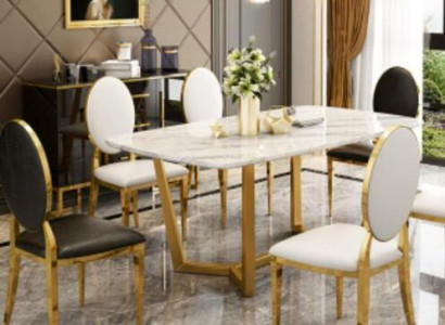 Design Iessdësch Modernen Marmor Iesszëmmer Wunnzëmmer Kichen Dëscher Dësch