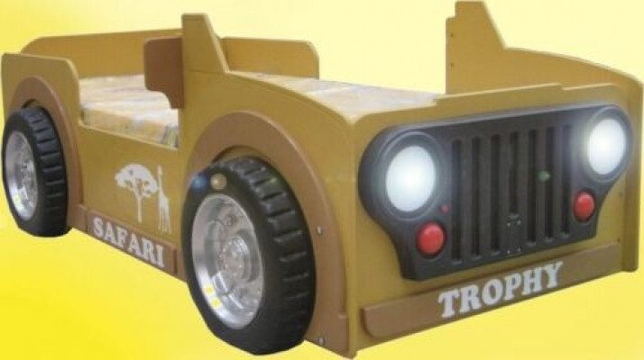 KANNERBETT Jeep Gefier Afrika Schlofkummer JUGENDBETT AUTO BETT BETTEN SAFARI
