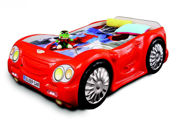 Bett Kannerbett Sportwon Autobett Design Kand Kannerzëmmer Jugendbett