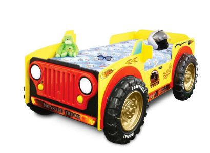 Schlofkummer Kannerbett Better Kanner Zëmmer JEEP Auto Kannermeubelen