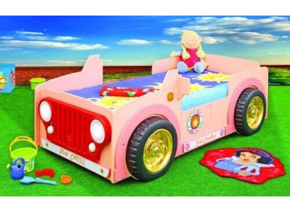Kannerbett Bett Better Jugendbett Meedchen Girly Jeep Auto Bett fir Meedchen Neit