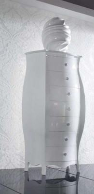 Luxus Kommoden Schief Schränker Kommoden Holz Schlofkummer Modern Design Wäiss Stil Grouss