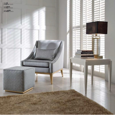 Grupp Fotell Ouschtkappfotell Bäizuelos Dësch Dësch Modern Set 2 Stéck Wunnzëmmer