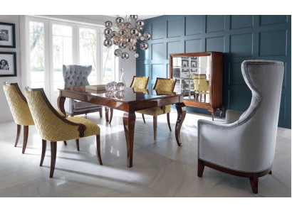 Héichglanz Dësch Iesszëmmerdësch Dëscher Iessdësch Braun Luxus Iesszëmmer Holz Nei