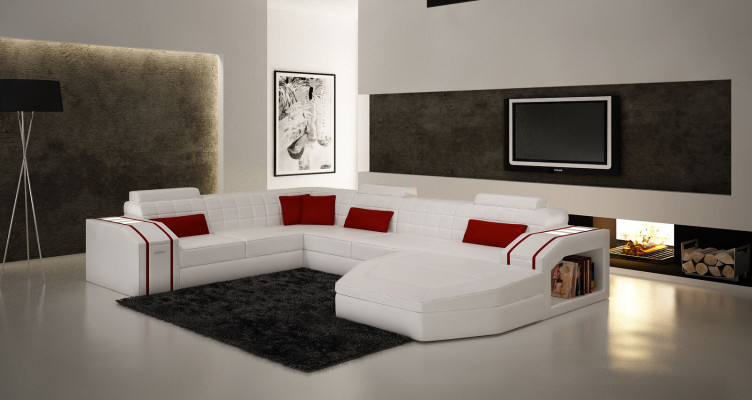 Wunnlandschaft Wunnzëmmer Ecksofa Lieder Sofa Couch Polster Garnitur
