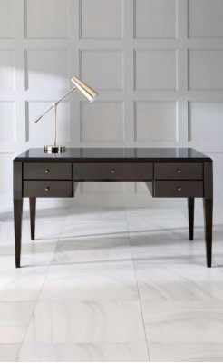 Schreifdësch Dësch Büro Büro Schreifdësch Computerdësch Holz Luxus Braun Design