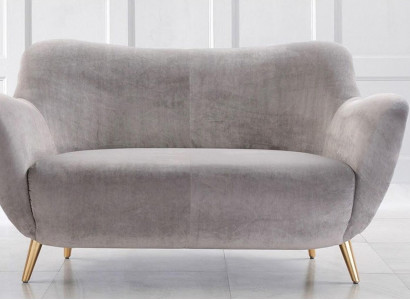 Zweesëtzer Sofa 2 Sëtzer Sofas Stoff Wunnzëmmer Polyester Modern Gro Luxus Nei