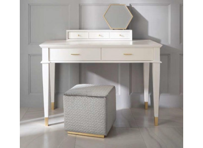 Schminktisch Konsolentisch Konsole Dësch Luxus Holz Schlofkamera Wäiss Modern