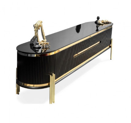 Sideboard Luxus Schaf Regal Holz Anrichte Schief Wohnzimmer Modern Designer