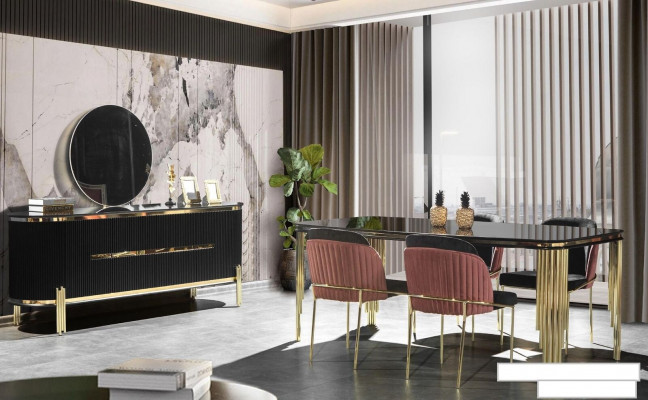 Sideboard Luxus Schaf Regal Holz Anrichte Schief Wohnzimmer Modern Designer