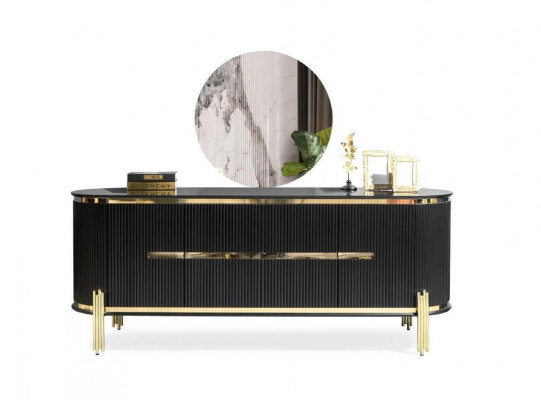 Sideboard Luxus Schaf Regal Holz Anrichte Schief Wohnzimmer Modern Designer