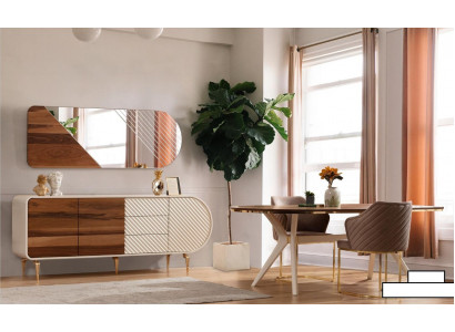 Iesszëmmer Iessdësch Stull Set Grupp Garnitur Dësch Luxus Dëscher Garnitur 5tlg.