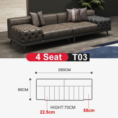 Chesterfield Grouss Canapé Luxus Miwwelen Couch Polster Sofa Sofa 4-Sëtz.