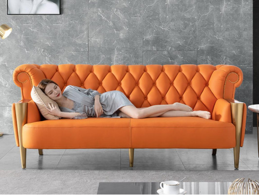 Soffagarnitur 3-2-1 Sëtzer Garnitur Polster Canapé Sofa Sofen Chesterfield