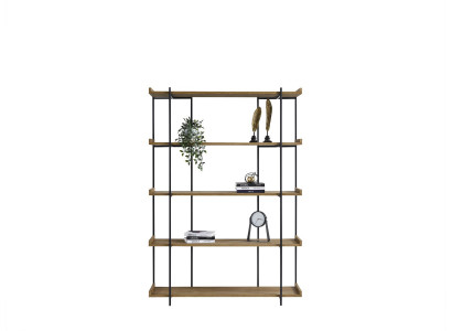 Steeregal Regal Bicherchaf Bicheregal Wunnzëmmer Holz Design Nei