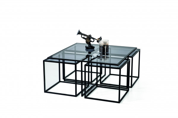 Kaffisdësch Couchdësch Designer Dësch Metall Livingdësch Dësch
