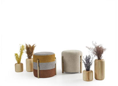 Grupp Hocker Polyester Wunnzëmmer Sëtz Stoff Luxus Sëtzer 2tlg. Nei