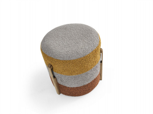 Grupp Hocker Polyester Wunnzëmmer Sëtz Stoff Luxus Sëtzer 2tlg. Nei