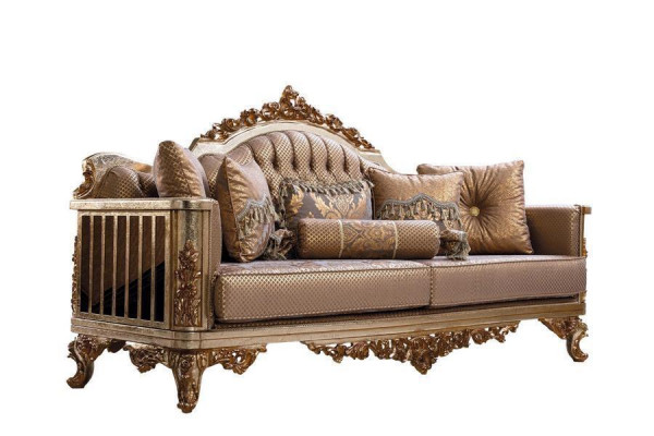 Wunnzëmmer Set Sofagarnitur 3+1 Sëtzer Sofa Canapé Klassesch Canapéen