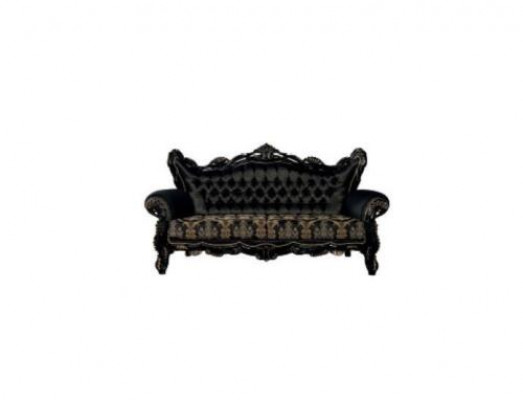 Sofa Set 3+3+1+1 Plaz Couchtisch Wunnzëmmer Luxus Schwaarz Sofagarnitur Nei