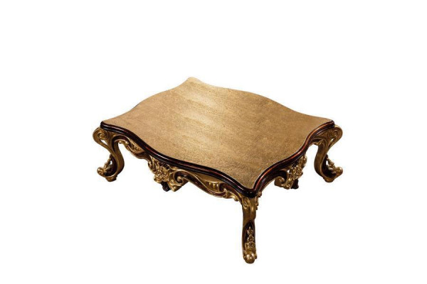 Couchtisch Holz Dësch Wunnzëmmer Klassesch Design Luxus Holzdësch 119x91cm