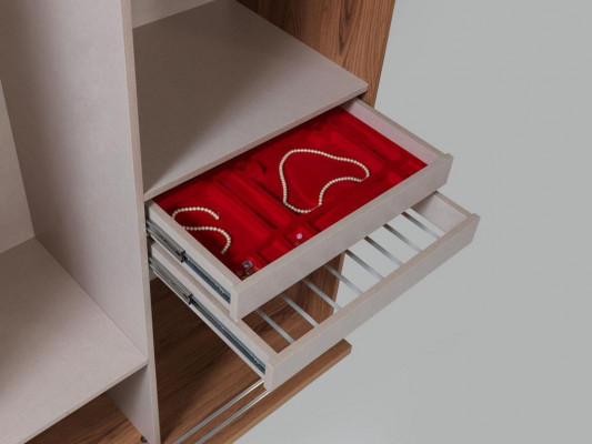 Schlofzëmmer Bett 2x Nuetstischen 5 Deeler Set Komplett Design Miwwel Luxus
