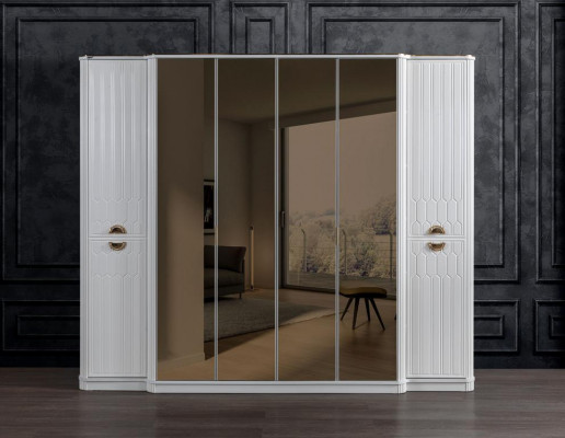 Modern eleganten Schlofzëmmer-Miwwel-Set am luxuriéisen Design an zäitgeméissen Stil