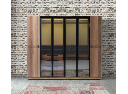 Duerchsichtege Kleederschaf Miwwelen Luxus Design Ariichtung Schlofzëmmer